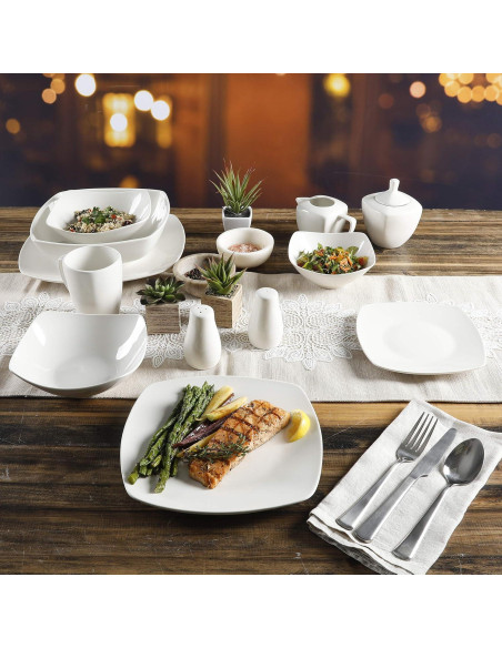 Juego de vajilla Gibson Home Zen Buffetware 39 piezas Juego de vajilla Gibson Home Zen Buffetware 39 piezas