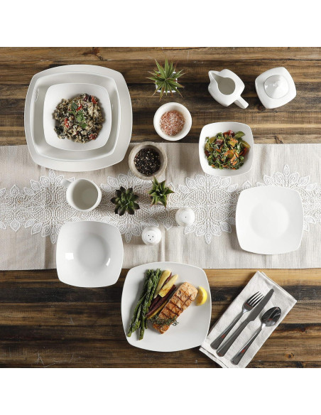 Juego de vajilla Gibson Home Zen Buffetware 39 piezas Juego de vajilla Gibson Home Zen Buffetware 39 piezas