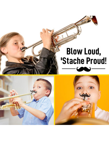 Bigote Clip-On para Trompetas y Trombones - 2 Piezas