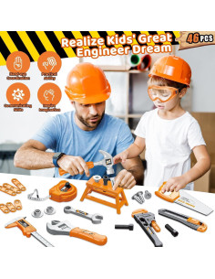 Juego de Herramientas para Niños OCHIDO con Taladro y Caja 2