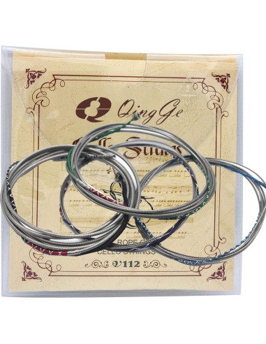 Juego de cuerdas de violonchelo Q QINGGE 4/4 y 3/4 A-D-G-C