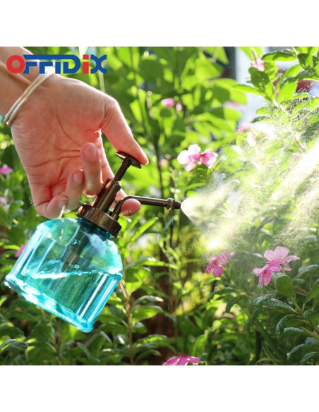 Botella Spray Vidrio OFFIDIX 200ml Azul Regadera Plantas Botella Spray Vidrio OFFIDIX 200ml Azul Regadera Plantas