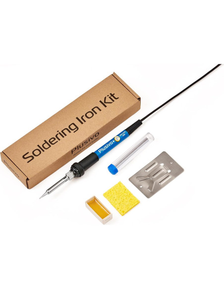 Kit de Soldador Plusivo 60W 5-en-1 con Accesorios Kit de Soldador Plusivo 60W 5-en-1 con Accesorios