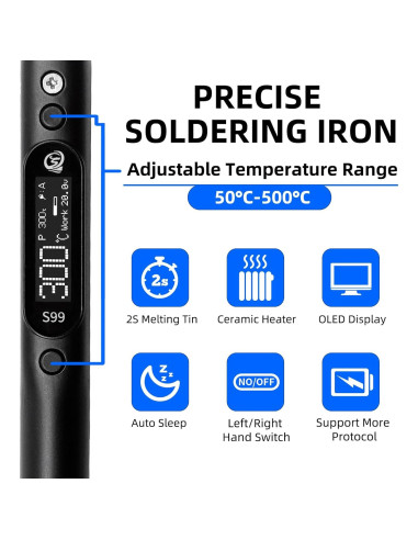 Soldador Portátil SEQURE S99 150W Calentamiento Rápido