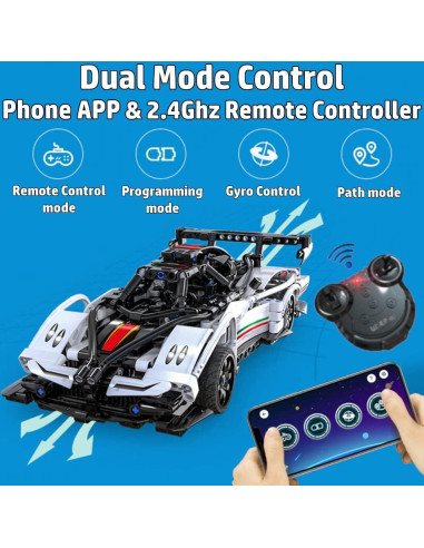 Kit de Construcción Coche RC WisePlay 1,01 kg 457 Piezas