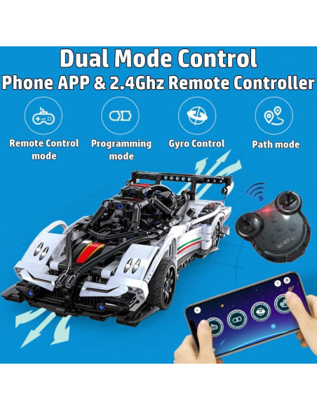 Kit de Construcción Coche RC WisePlay 1,01 kg 457 Piezas Kit de Construcción Coche RC WisePlay 1,01 kg 457 Piezas