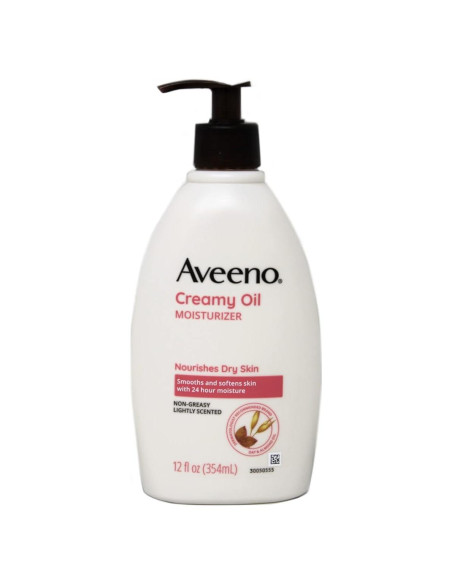 Crema Hidratante Corporal Aveeno 12oz - Avena y Aceites Crema Hidratante Corporal Aveeno 12oz - Avena y Aceites