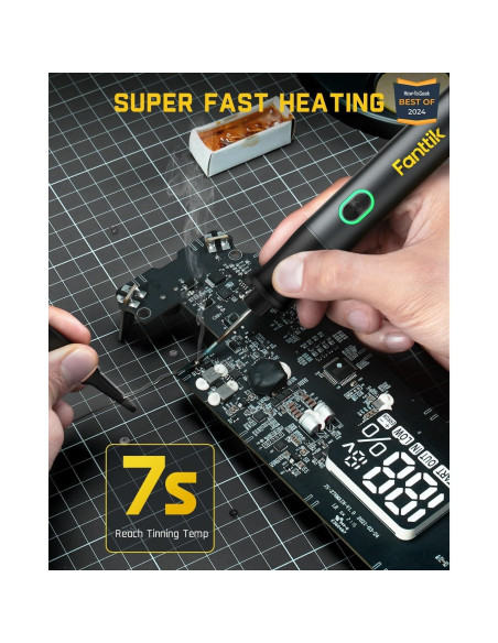 Soldador Inalámbrico Fanttik T1 Max, 4 Puntas, Calor Rápido Soldador Inalámbrico Fanttik T1 Max, 4 Puntas, Calor Rápido