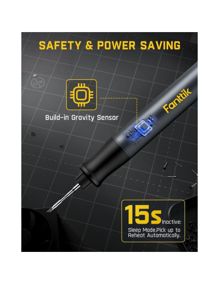 Soldador Inalámbrico Fanttik T1 Max, 4 Puntas, Calor Rápido Soldador Inalámbrico Fanttik T1 Max, 4 Puntas, Calor Rápido