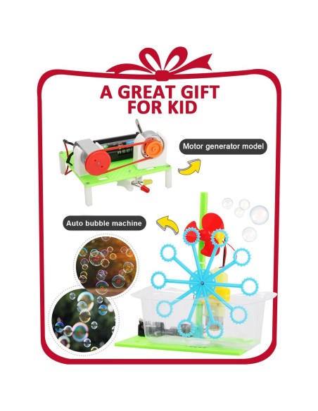Kit de Ciencia STEM Poraxy 5 Proyectos para Niños 6-14 Años Kit de Ciencia STEM Poraxy 5 Proyectos para Niños 6-14 Años