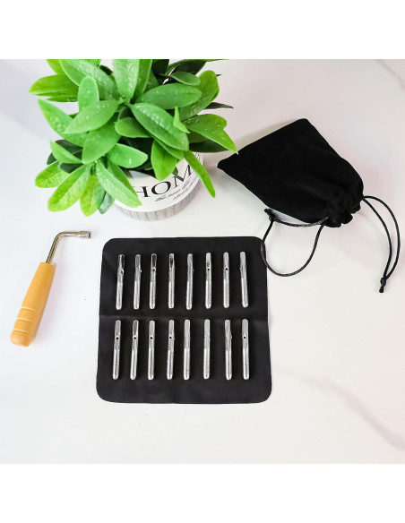 Kit de Afinación 16 Clavijas + Martillo Cuello de Ganso Kit de Afinación 16 Clavijas + Martillo Cuello de Ganso
