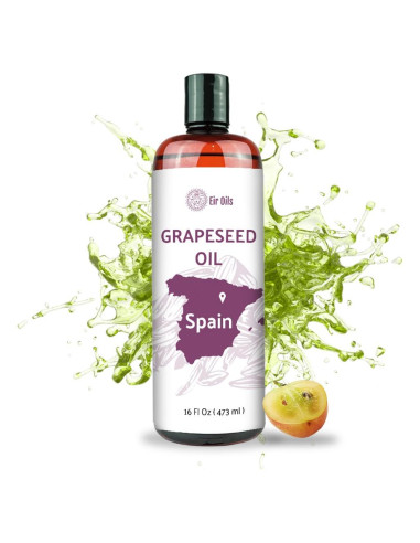 Aceite de Semilla de Uva EIR Oils 473 ml - Puro para Piel y Cabello