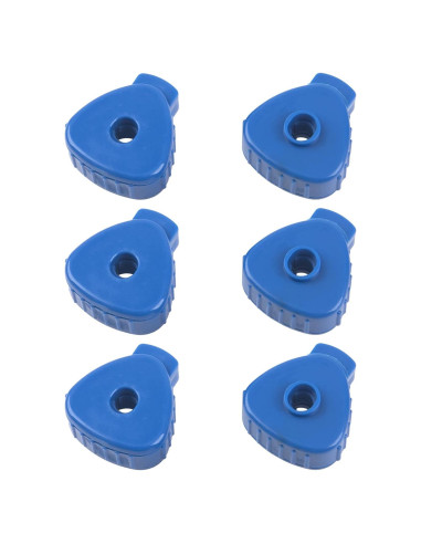6 Piezas Tuerca de Platillo Yootones Liberación Rápida Azul