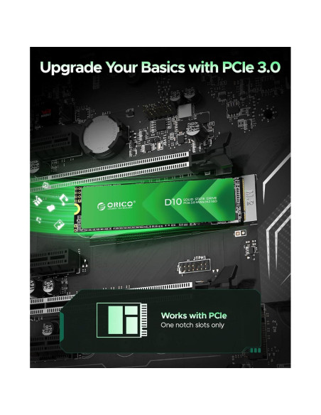 ORICO 1TB M.2 NVMe SSD D10 PCIe Gen3x4 3600MB/s ORICO 1TB M.2 NVMe SSD D10 PCIe Gen3x4 3600MB/s