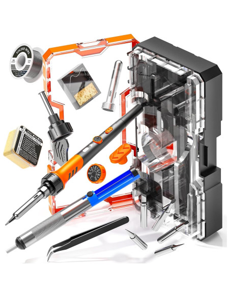 Kit de Soldador MEAKEST 60W con Temperatura Ajustable Kit de Soldador MEAKEST 60W con Temperatura Ajustable