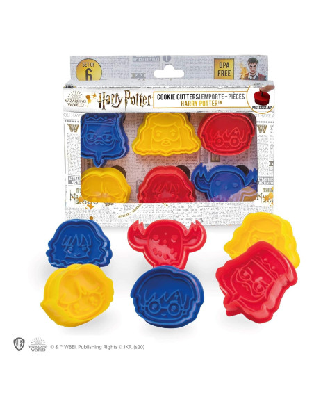 Cortadores de Galletas Cinereplicas Harry Potter - Set 5 Cortadores de Galletas Cinereplicas Harry Potter - Set 5