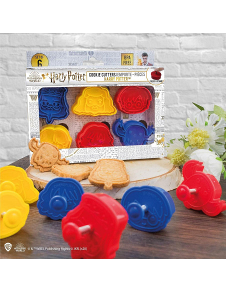 Cortadores de Galletas Cinereplicas Harry Potter - Set 5 Cortadores de Galletas Cinereplicas Harry Potter - Set 5
