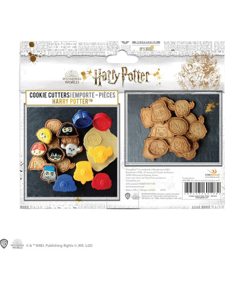 Cortadores de Galletas Cinereplicas Harry Potter - Set 5 Cortadores de Galletas Cinereplicas Harry Potter - Set 5