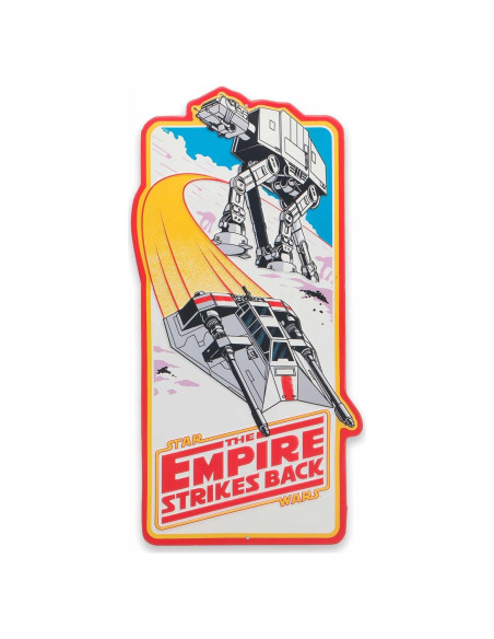 Cartel Metal Star Wars El Imperio Contraataca 24x48 cm Cartel Metal Star Wars El Imperio Contraataca 24x48 cm