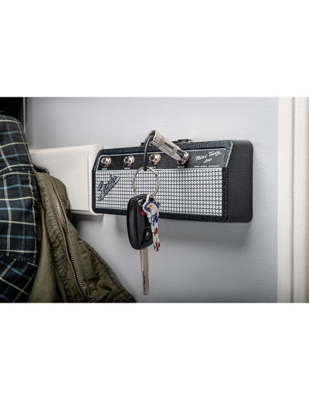 Soporte de Llaves Fender Pluginz con 4 Llaveros y Montaje Soporte de Llaves Fender Pluginz con 4 Llaveros y Montaje