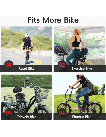 Cojín de Asiento Sobredimensionado COOLWUFAN para Bicicleta Cojín de Asiento Sobredimensionado COOLWUFAN para Bicicleta