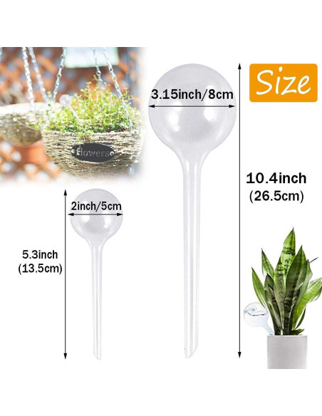10 Esferas de Riego Automáticas Haawooky para Jardín 10 Esferas de Riego Automáticas Haawooky para Jardín