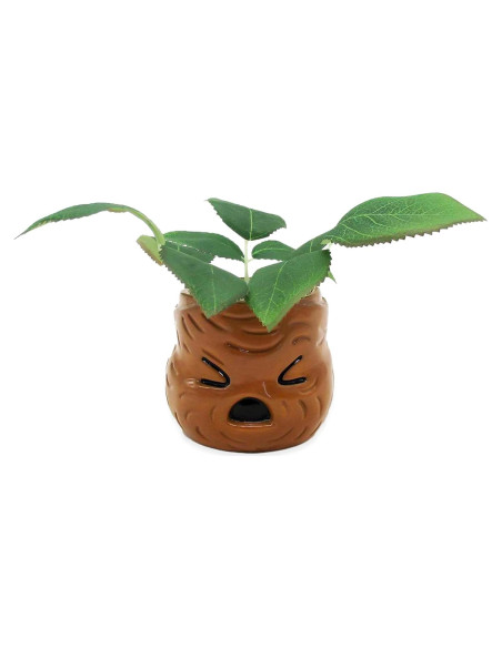 Macetero Cara de Mandrágora Silver Buffalo con Planta Artificial Macetero Cara de Mandrágora Silver Buffalo con Planta Artificial