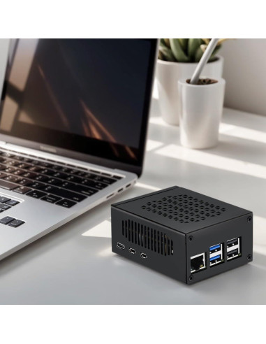 Caja de metal iUniker para Raspberry Pi 5 con enfriador