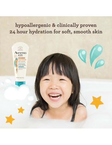 Crema en Gel Aveeno para Niños 226.8 g Piel Sensible Hidratante