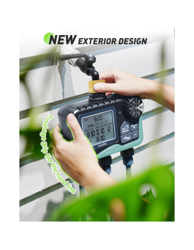 Temporizador de Riego RAINPOINT 3 Zonas IP65 LCD