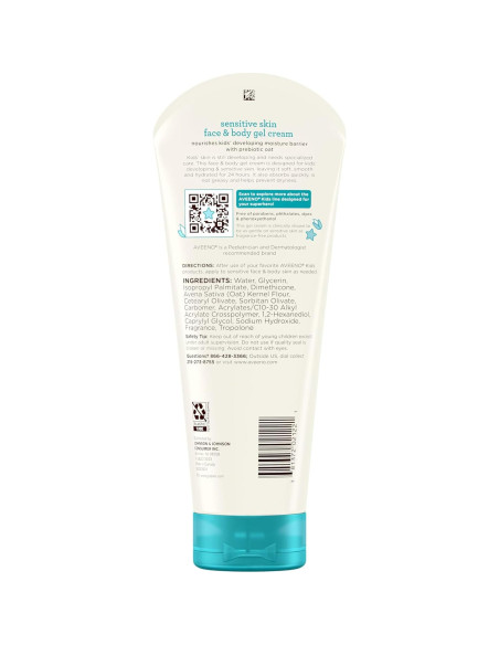 Crema en Gel Aveeno para Niños 226.8 g Piel Sensible Hidratante Crema en Gel Aveeno para Niños 226.8 g Piel Sensible Hidratante