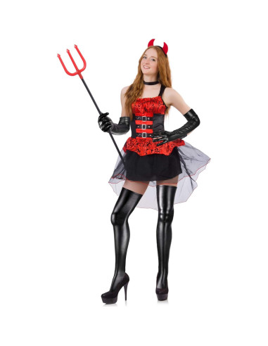 SATINIOR Disfraz Halloween Mujeres Guantes y Medias Brillantes