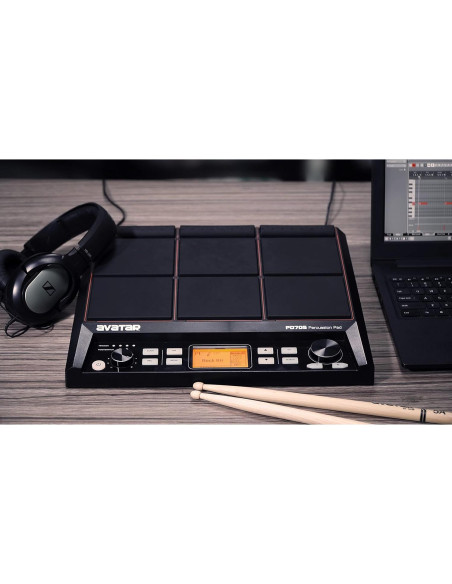 Pad de Percusión PD705 HXW 9 Pads 592 Sonidos USB MIDI Pad de Percusión PD705 HXW 9 Pads 592 Sonidos USB MIDI