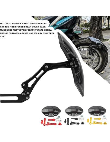 Cubierta Guardabarros Trasero PowerMotor Universal Fibra Carbono Cubierta Guardabarros Trasero PowerMotor Universal Fibra Carbono