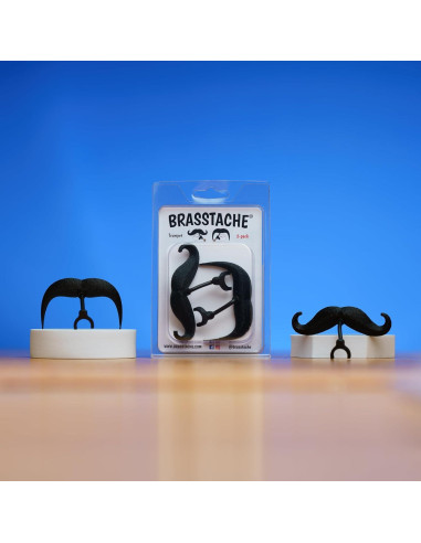 Brasstache Original 2.0 - Bigote Clip-on para Trompeta