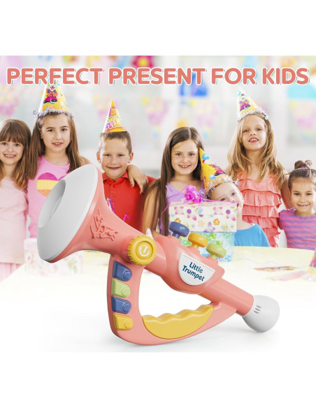 Trompeta Contixo KT2 Rosa Musical para Niños - Volumen Ajustable Trompeta Contixo KT2 Rosa Musical para Niños - Volumen Ajustable