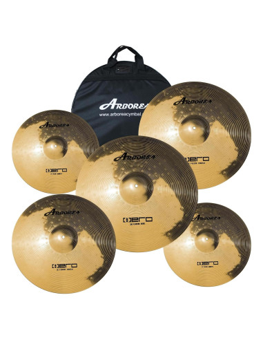 Set de Platillos Arborea AHC 5 Piezas para Batería