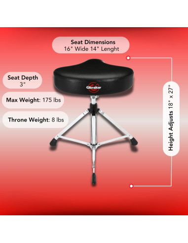 Trono de Batería Gibraltar 6608 Multicolor Ajustable