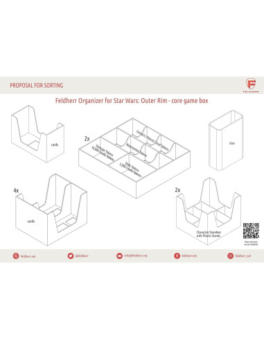 Organizador Feldherr para Star Wars: Outer Rim - Juego Base