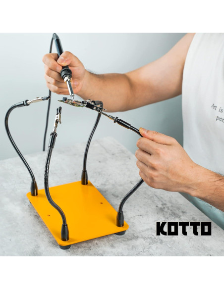 KOTTO Estación de Soldadura 4 Manos Ayudantes 1,25 kg KOTTO Estación de Soldadura 4 Manos Ayudantes 1,25 kg
