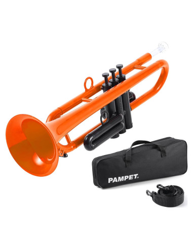 Trompeta Bb Profesional PAMPET Naranja para Estudiantes