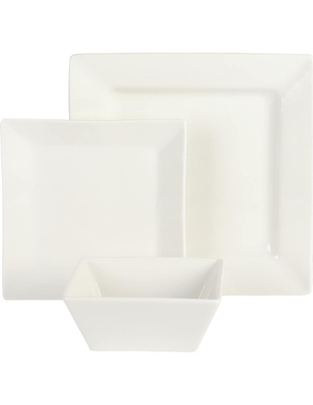 Juego de vajilla Gibson Home Zen Buffet 24 piezas blanco Juego de vajilla Gibson Home Zen Buffet 24 piezas blanco