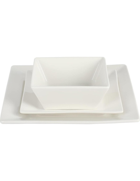 Juego de vajilla Gibson Home Zen Buffet 24 piezas blanco Juego de vajilla Gibson Home Zen Buffet 24 piezas blanco