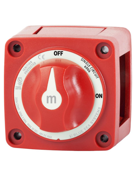 Interruptor de Batería Blue Sea 6006 ON/OFF Rojo IP66 Interruptor de Batería Blue Sea 6006 ON/OFF Rojo IP66