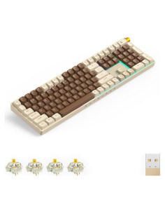Teclado Mecánico Inalámbrico RoyalAxe R108 RGB 109 Teclas