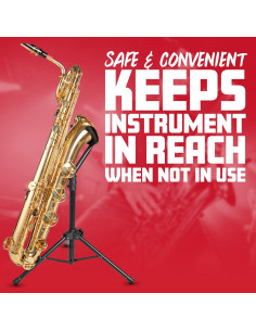 Soporte trípode Gator Frameworks para trombón tenor ajustable 2