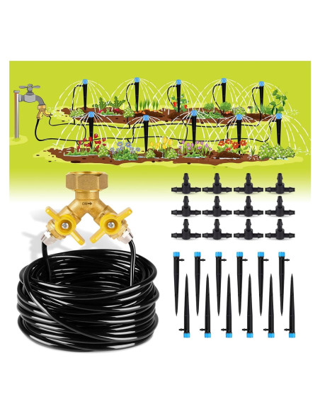 Kit de Riego por Goteo HIRALIY 15m Automático para Jardín Kit de Riego por Goteo HIRALIY 15m Automático para Jardín