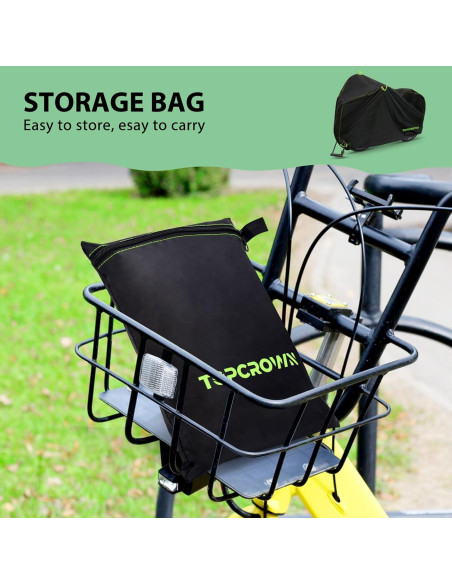 Cubierta de Bicicleta Topcrown XL Impermeable para 1 Bicicleta Cubierta de Bicicleta Topcrown XL Impermeable para 1 Bicicleta