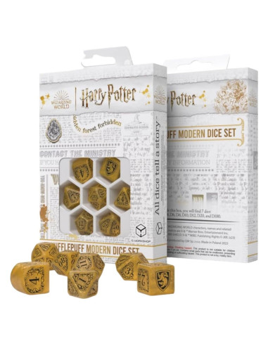 Juego de Dados Modernos Q WORKSHOP Harry Potter Gryffindor