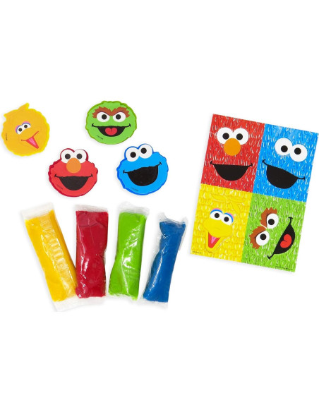 Bolsas de Actividad Plaza Sésamo - 12 Paquetes con Masa y Cortadores Bolsas de Actividad Plaza Sésamo - 12 Paquetes con Masa y Cortadores